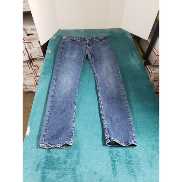 Banana Republic Jeans Size 31x30 Mens Blue Denim Pants Stretch Slim Straight - Picture 1 of 13